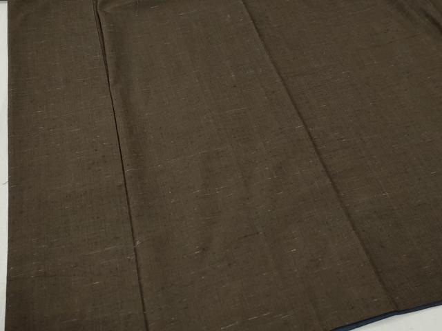 平和屋着物●男性 紬 アンサンブル 色無地 憲法色 正絹 逸品 CABC7087yc