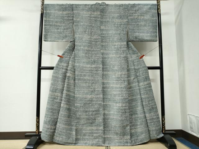 平和屋着物●小紋 霰文 暈し染め 洗える着物 CABC7115yc