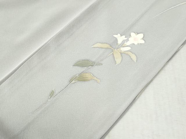 平和屋着物●京加賀友禅 百貫達雄 訪問着 枝花文 暈し染め 正絹 逸品 CABC7120yc