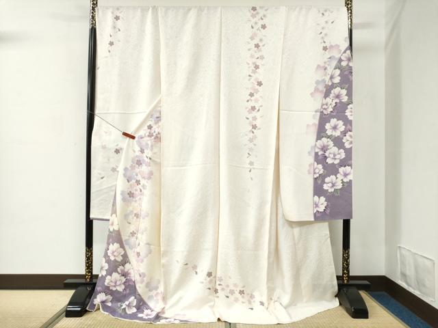 平和屋着物●豪華振袖 舞桜文 暈し染め 金彩 仮絵羽 逸品 未使用 CABC7140yc