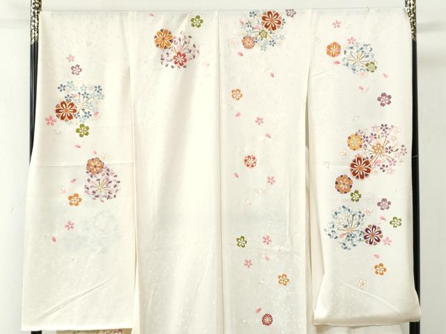 平和屋着物●豪華振袖 舞桜文 金彩 仮絵羽 逸品 未使用 CABC7149yc