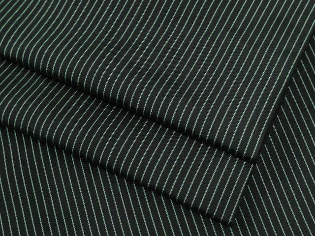 平和屋着物●男性 紬 縞 黒地 ますいわ屋扱い 正絹 逸品 CABC7179yc