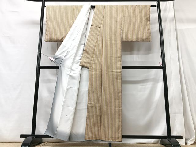 平和屋着物■小紋 縞 洗える着物 CABC7494xe