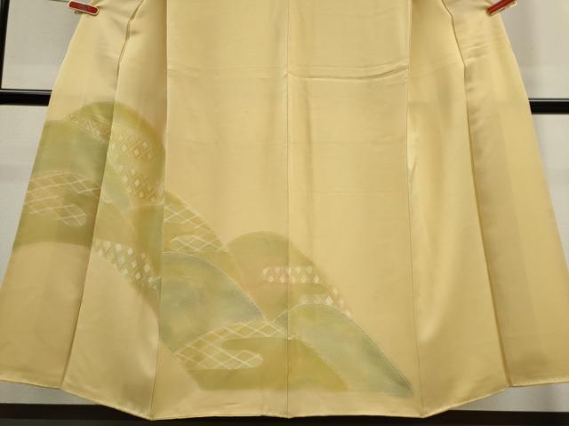 平和屋着物■訪問着 地文起こし 遠山文 暈し染め 正絹 逸品 CABC7721ou