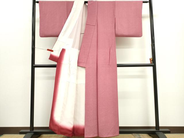 平和屋着物■江戸小紋 鮫小紋柄 背抜き仕立て 正絹 逸品 CABC7734ou