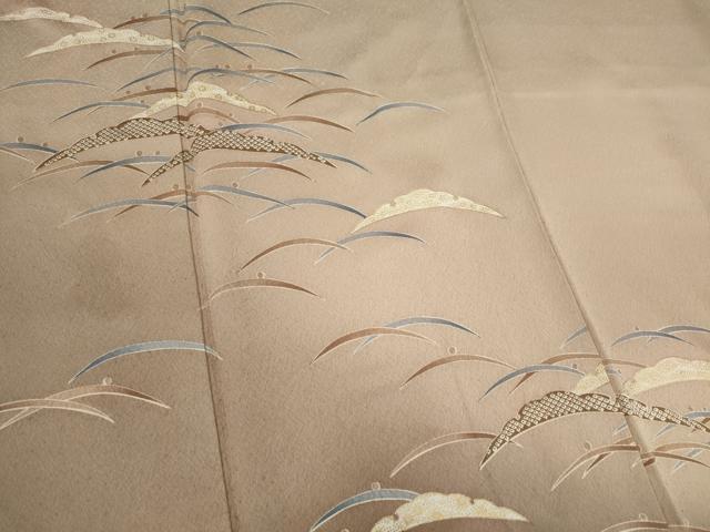 平和屋着物■訪問着 雪芝地紋 暈し染め 金彩 正絹 逸品 CABC7737ou