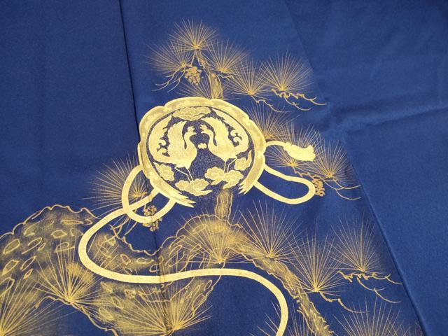 平和屋着物■訪問着 枝松双鳥文 金彩 正絹 逸品 CABC7765ou