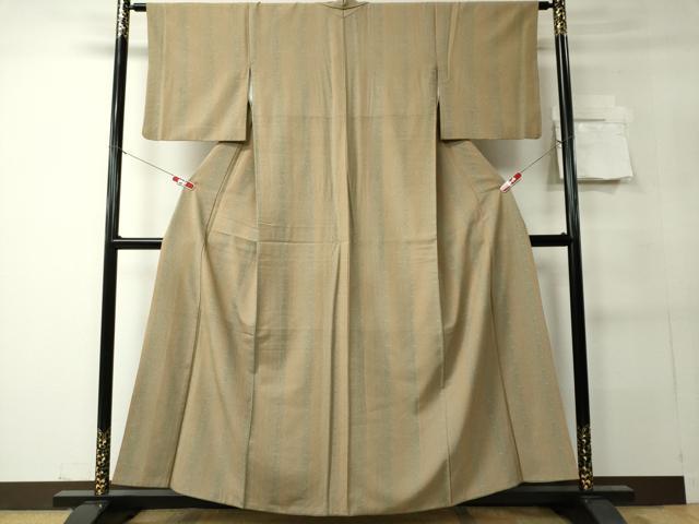 平和屋着物■江戸小紋 縞 鮫小紋柄 正絹 逸品 CABC7801ou