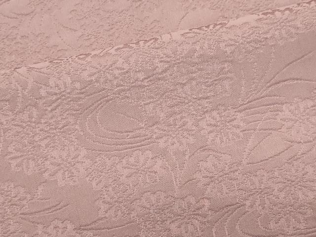 平和屋着物■上質な色無地 流水花地紋 紅藤色 正絹 逸品 CABC7939ou