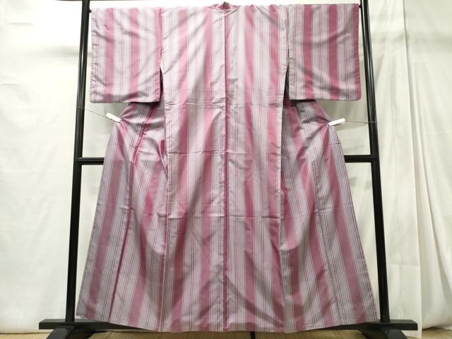 平和屋着物■上質な紬 縞 正絹 逸品 CABC7962ou