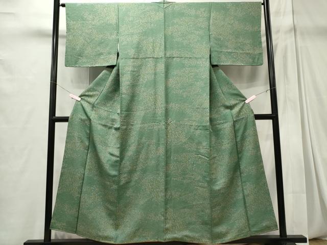 平和屋着物■上質な小紋 芝草花文 正絹 逸品 CABC7972ou
