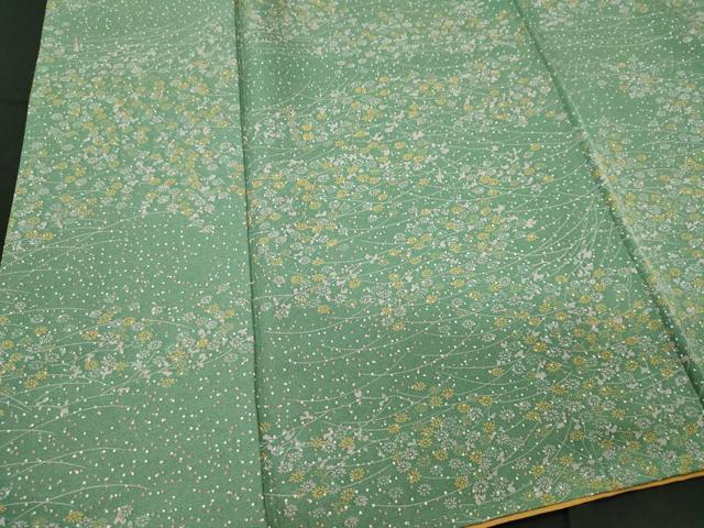 平和屋着物■上質な小紋 芝草花文 正絹 逸品 CABC7972ou