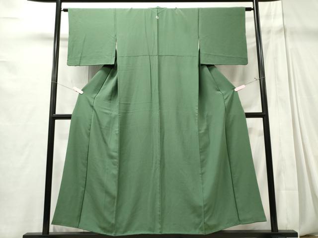 平和屋着物■上質な色無地 柳染色 正絹 逸品 CABC7975ou
