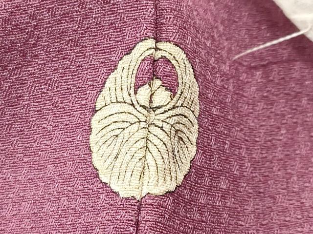 平和屋着物●上質な色無地 蘇芳香色 正絹 逸品 未使用 CABC8006gh
