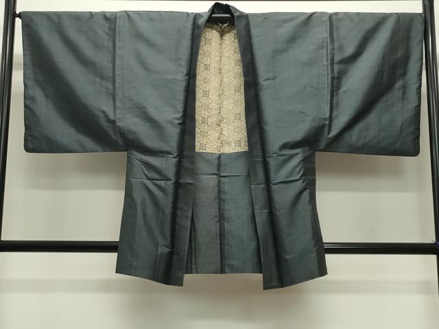 平和屋着物●男性 本場大島紬 アンサンブル 80亀甲 総詰め 正絹 逸品 CABC8044gh