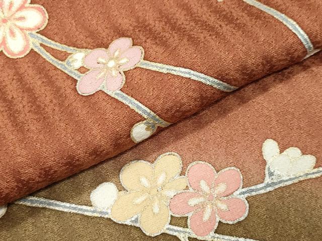 平和屋着物●訪問着 駒刺繍 雪輪松竹梅文 暈し染め 金銀彩 正絹 逸品 CABC8069gh