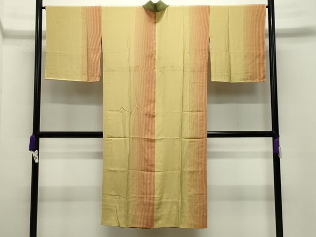 平和屋着物●長襦袢 無双仕立て 縞 正絹 逸品 未使用 CABC8088gh