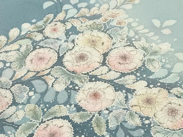 平和屋着物●訪問着 辻が花 絞り 暈し染め 正絹 逸品 CABC8098gh