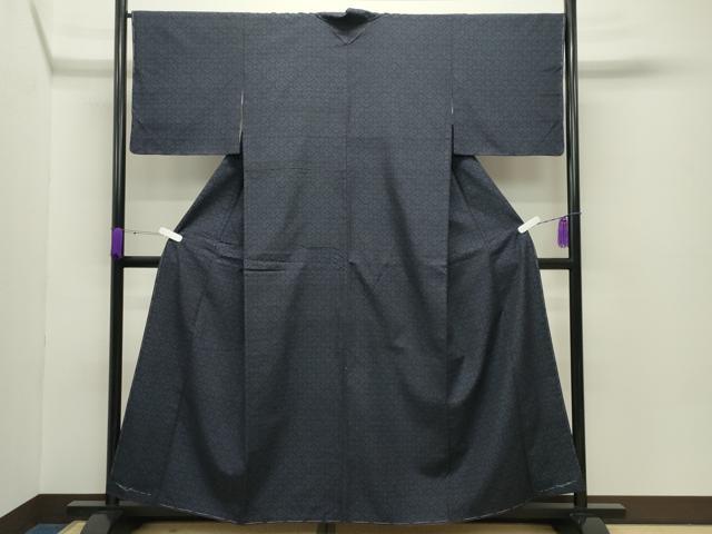 平和屋着物●結城紬 80亀甲 蜀江文 正絹 逸品 未使用 CABC8112gh
