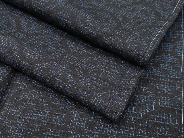 平和屋着物●結城紬 80亀甲 蜀江文 正絹 逸品 未使用 CABC8112gh