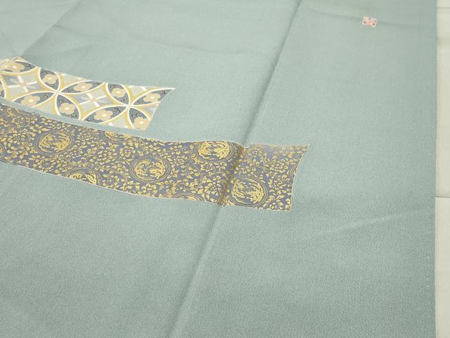 平和屋着物●豪華色留袖 作家物 駒刺繍 鳳凰花唐草文 金彩 正絹 逸品 CABC8125gh