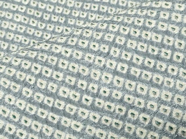 平和屋着物●大変加工の良い総絞り小紋 正絹 逸品 CABC8163gh