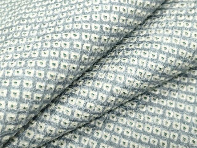 平和屋着物●大変加工の良い総絞り小紋 正絹 逸品 CABC8163gh