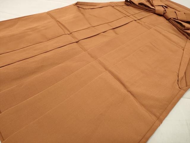 平和屋着物●男性 馬乗り袴 赤朽葉色 正絹 逸品 CABC8171gh