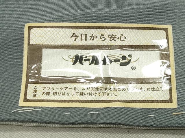 平和屋着物●訪問着 ぜんまい紬 市松霞文 正絹 逸品 CABC8221gh