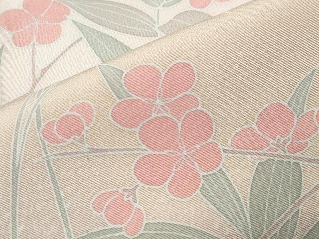 平和屋着物●訪問着 友禅 牡丹花文 暈し染め 正絹 逸品 CABC8257gh