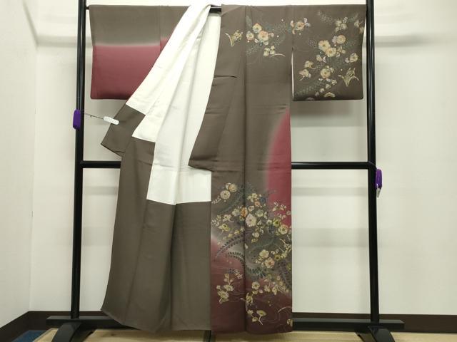 平和屋着物●訪問着 辻が花 絞り 暈し染め 金銀彩 正絹 逸品 CABC8360gh