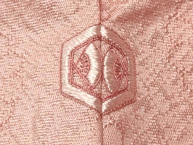 平和屋着物●上質な色無地 舞花地紋 虹色 正絹 逸品 未使用 CABC8364gh