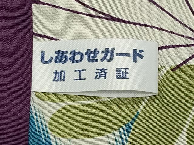 平和屋着物●上質な小紋 縞 正絹 逸品 CABC8375gh