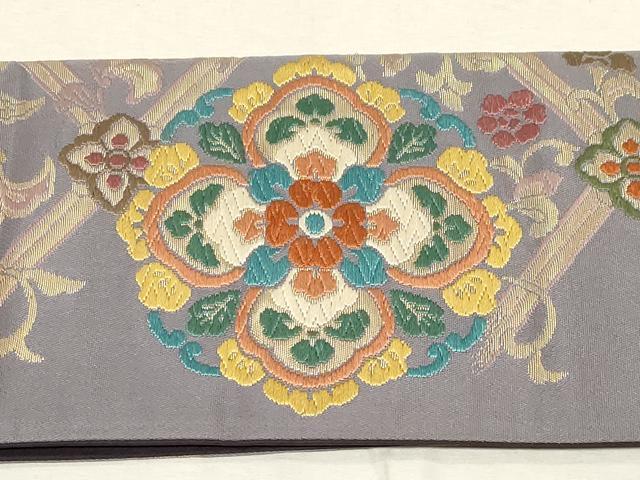 平和屋着物●つけ帯 唐織 唐草文 金糸 正絹 逸品 CABC8405dy