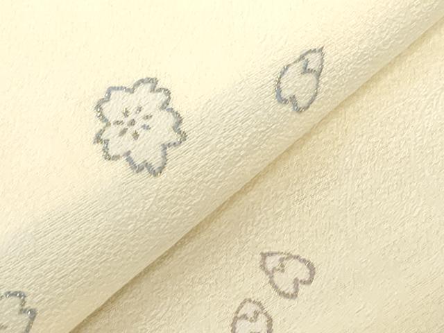 平和屋着物●九寸名古屋帯 舞花文 金糸 正絹 逸品 CABC8422dy