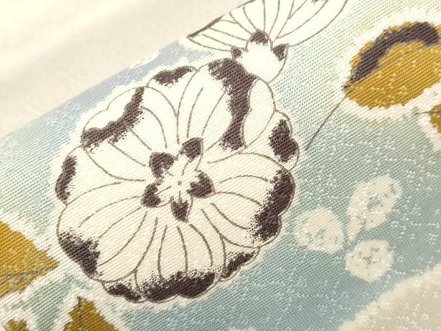 平和屋着物●九寸名古屋帯 辻が花 おび工房謹製 正絹 逸品 CABC8433dy