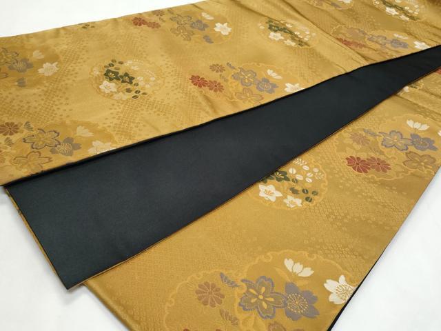 平和屋着物◎全通柄袋帯 雪輪草花文 CABC8828fb