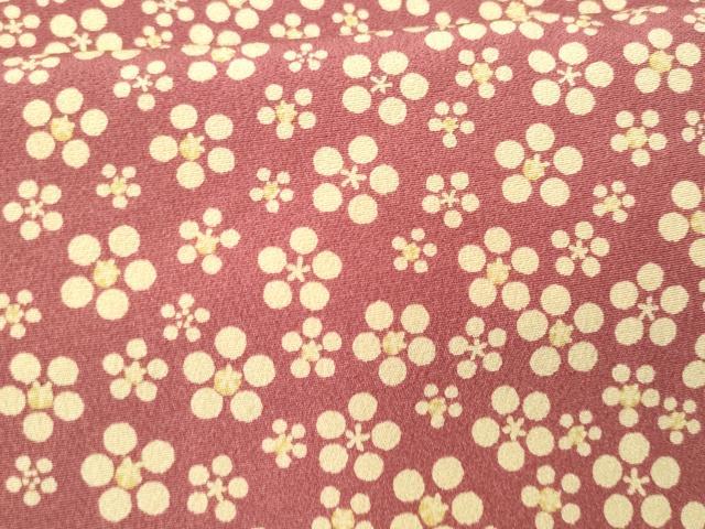 平和屋着物■上質な小紋 梅鉢 正絹 逸品 未使用 CABC8951fb