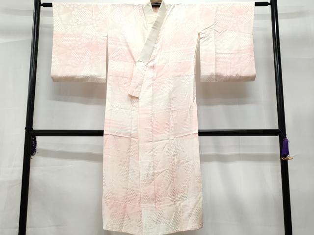 平和屋着物■長襦袢 無双仕立て 舞花文 暈し染め 正絹 逸品 CABC9000fb