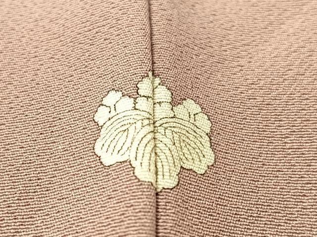 平和屋着物●上質な色無地 梅鼠色 正絹 逸品 未使用 CABC9636vp