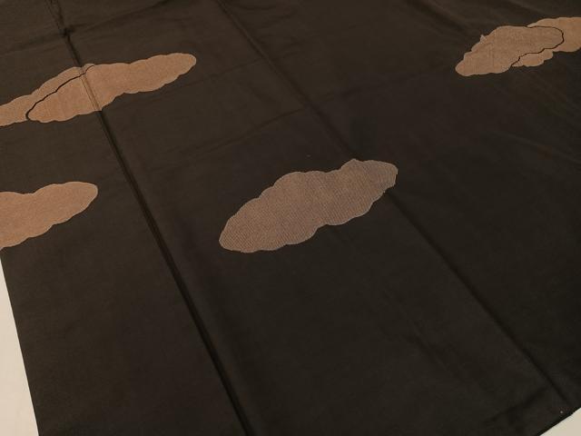 平和屋着物●本場大島紬 訪問着 9マルキ 地空き 雲重ね 正絹 逸品 CABC9638vp