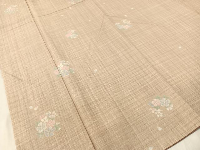 平和屋着物●上質な小紋 花丸文 ロング丈 正絹 逸品 CABC9649vp