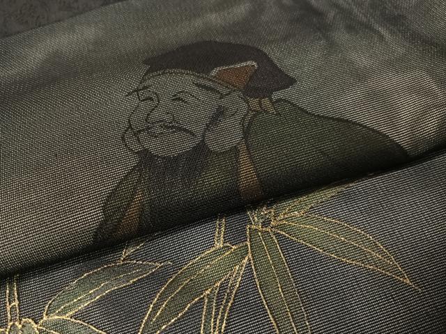 平和屋着物●訪問着 手描き 七福神 松竹梅 金彩 正絹 逸品 未使用 CABC9661vp