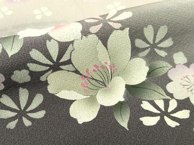 平和屋着物●豪華振袖 手描き 立波花文 暈し染め 正絹 逸品 CABC9666vp