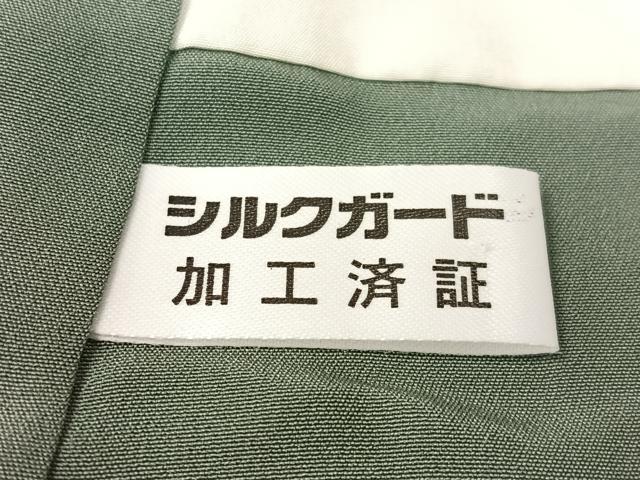 平和屋着物●江戸小紋 万筋 雪輪重ね 虫襖色×榛色 正絹 逸品 CABC9672vp