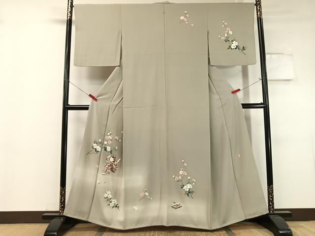 平和屋着物●訪問着 友禅 作家物 手描き 童子遊び 暈し染め 正絹 逸品 CABC9686vp