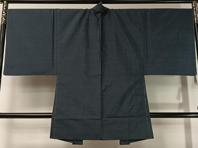 平和屋着物●男性 本場大島紬 アンサンブル 長襦袢セット 80亀甲 総詰め 正絹 逸品 未使用 CABC9773vp