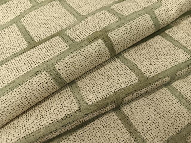 平和屋着物●本場結城紬 重要無形文化財 80亀甲 横段文 正絹 逸品 CABC9791vp