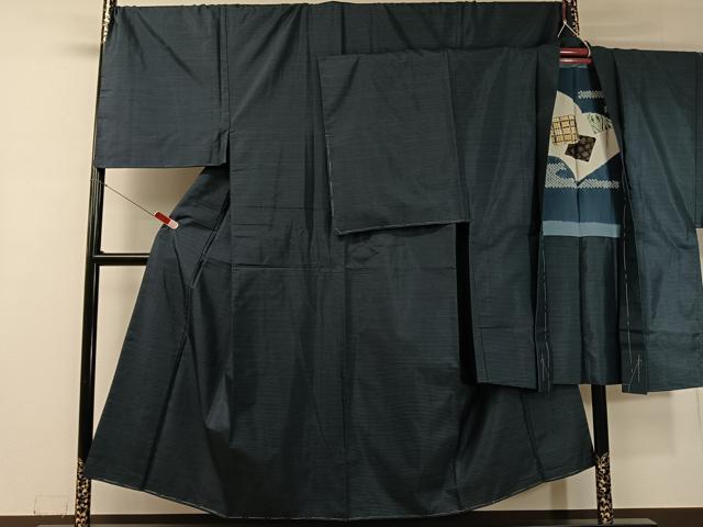 平和屋着物●男性 本場大島紬 アンサンブル 100亀甲 総詰め 正絹 逸品 未使用 CABC9796vp
