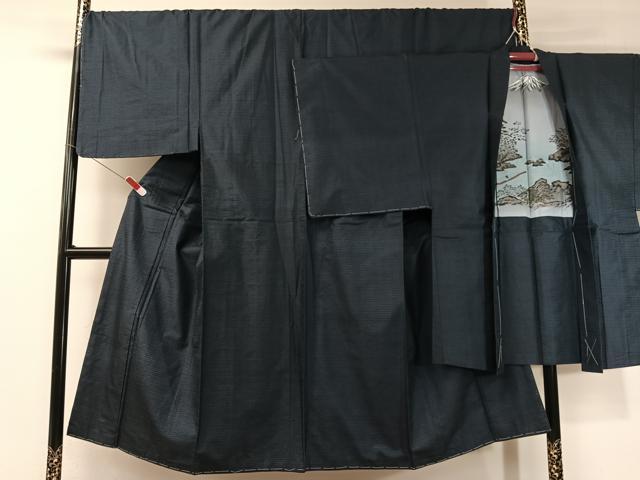 平和屋着物●男性 本場大島紬 アンサンブル 100亀甲 総詰め 正絹 逸品 未使用 CABC9797vp